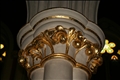 Capital decorated with gold leaf