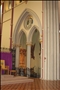 Looking across the Sanctuary to the Blessed Sacrament Chapel